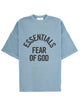 Fear Of God Essentials Azure Cotton T-Shirt