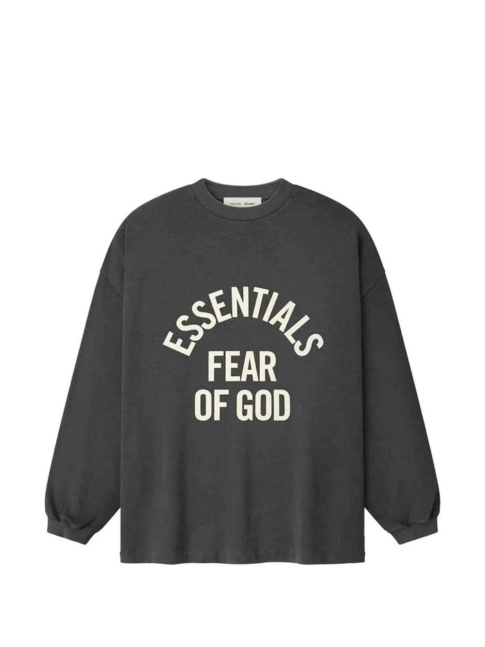 Fear Of God Essentials Black Cotton T-Shirt
