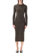 Fear Of God Essentials Lons Sleeve Rib Cotton Dress