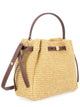 Tory Burch Borsa "Romy" A Secchiello In Paglia