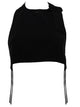 Courregès Black Polyester-Polyurethane Top