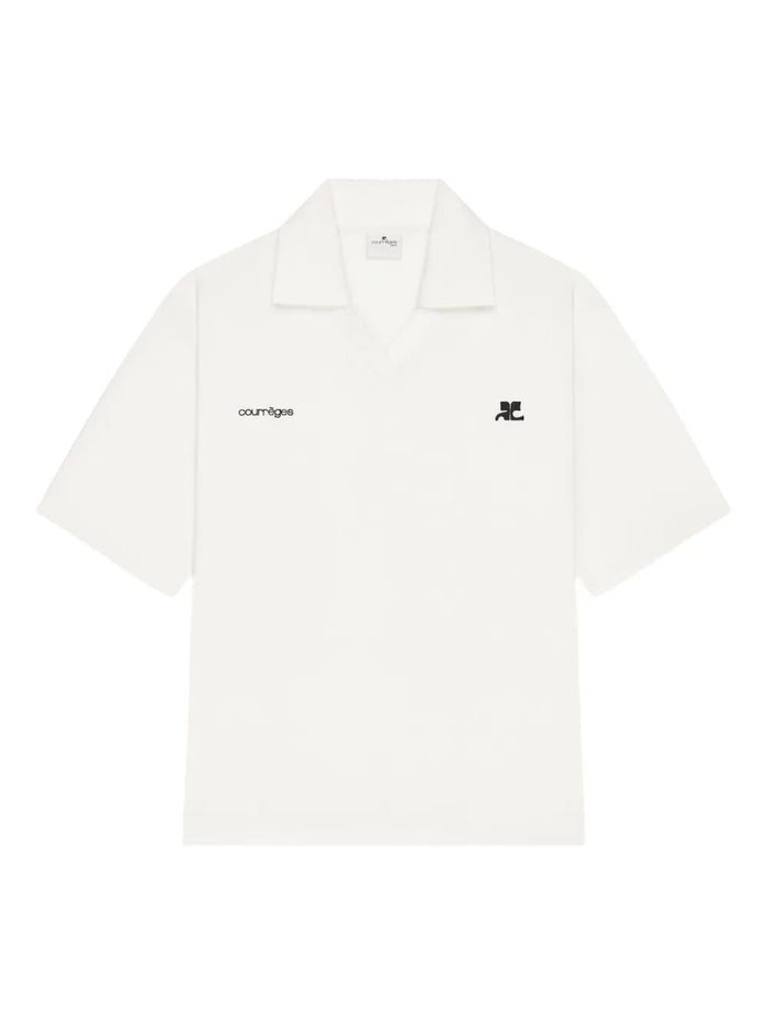 Courregès White Polyester Polo Shirt