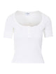 Courregès Heritage White Buttoned 90S Top
