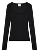 Courregès Black Viscose Polyester Top