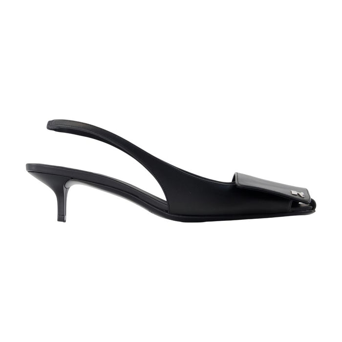 Courregès Fold Kitten Slingbacks Pumps