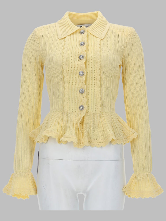 Self-Portrait Cardigan Traforato