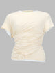 Magda Butrym T-Shirt Drappeggiata Con Nodo Laterale