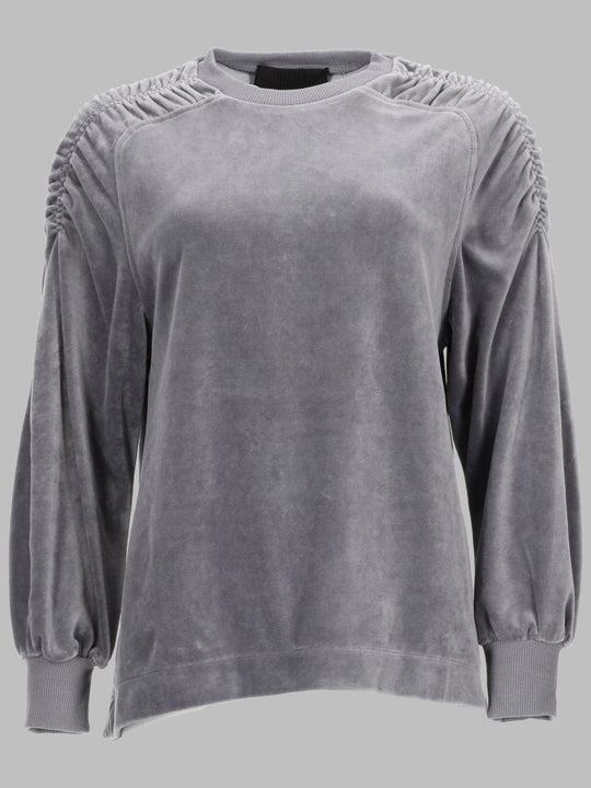 Alberta Ferretti Felpa In Ciniglia Di Cotone