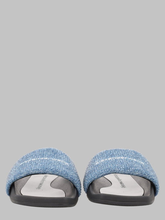 Alexander Wang Sandalo Slide In Denim