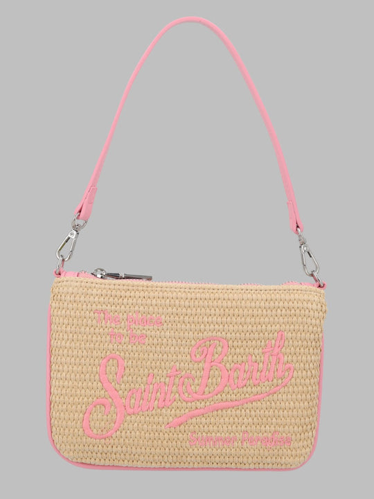 Mc2 Saint Barth Pochette "Parisienne" Mini Effetto Paglia