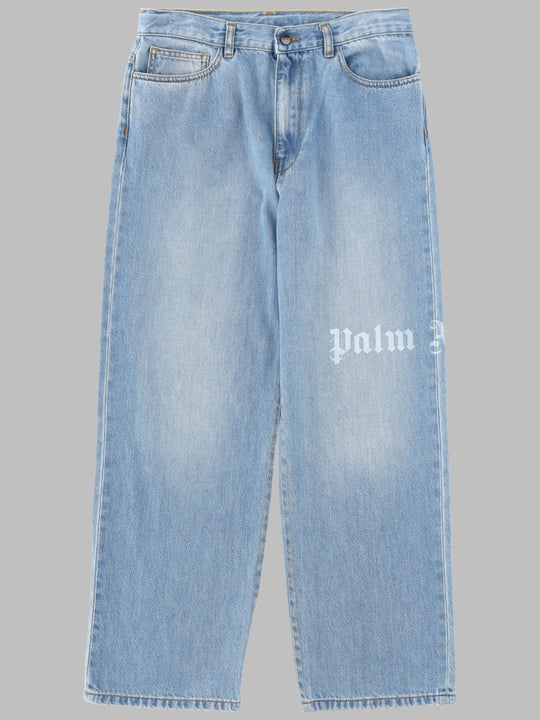 Palm Angels Logo Baggy Denim Pants Medium Boy