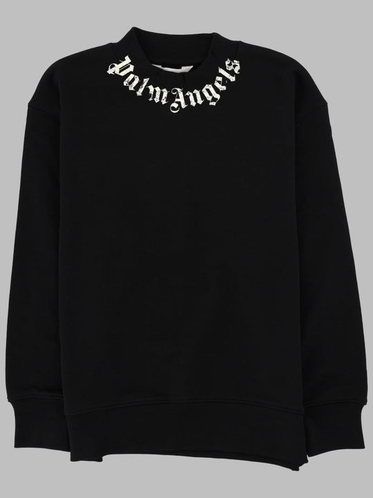 Palm Angels Neck Logo Brushed Reg. Crew Boy