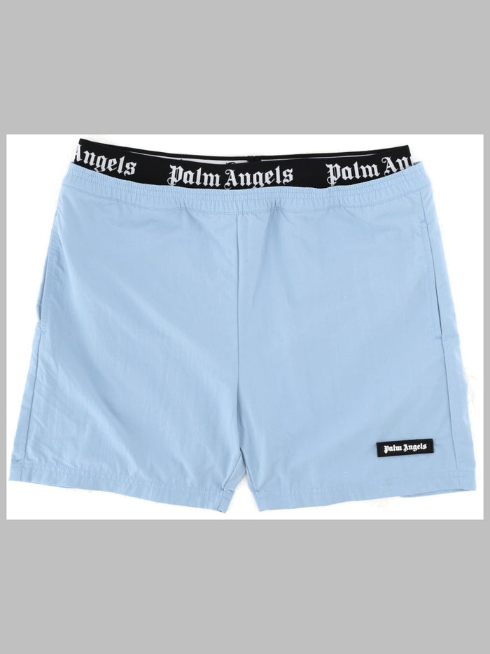Palm Angels Elastic Band Logo Short Beachwear Boy