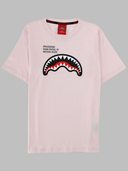 Sprayground Shark Basic Reg T-Shirt Light Pink