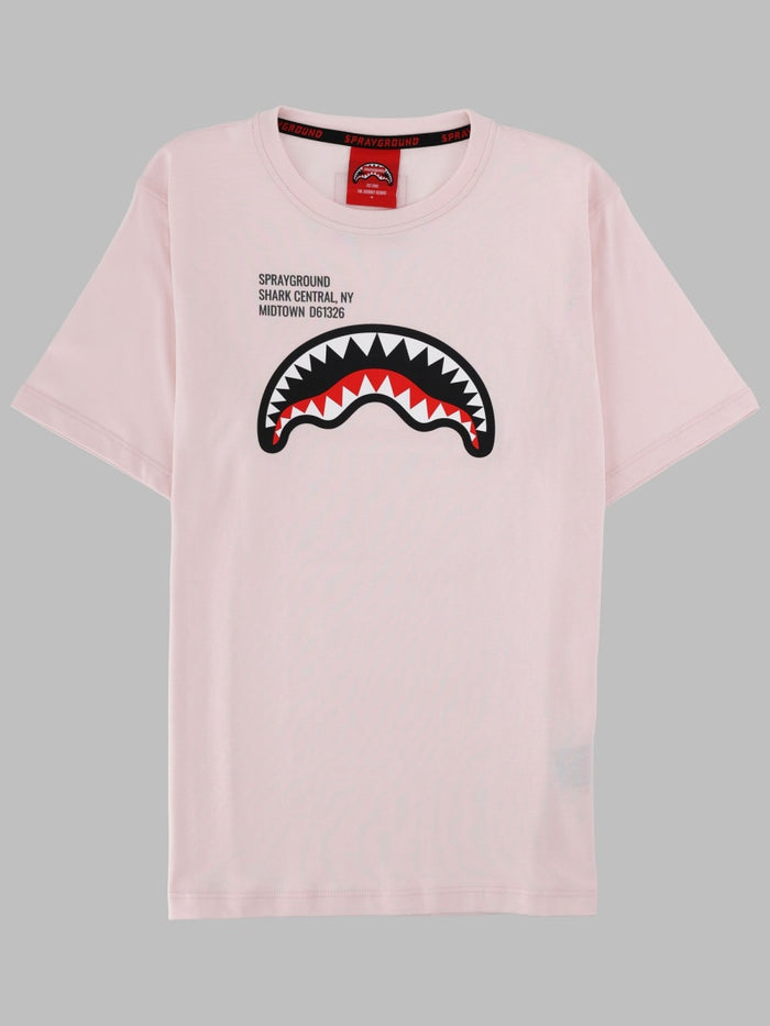 Sprayground Shark Basic Reg T-Shirt Light Pink