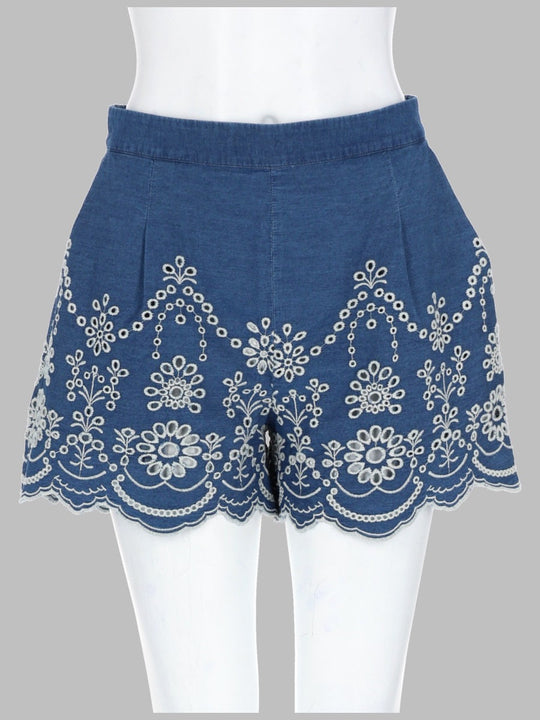 Mc2 Saint Barth Shorts "Amani" In Chambray
