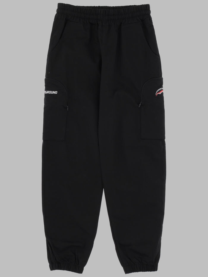 Sprayground Bear In The Pocket Cotton Black Pants