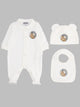 Moschino Babygrow Bib And Hat Gift Set