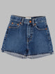 Finger In The Nose Cherryl Medium Blue - High Waist 5-Pocket Shorts