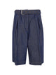 Dries Van Noten Belt Denim Shorts