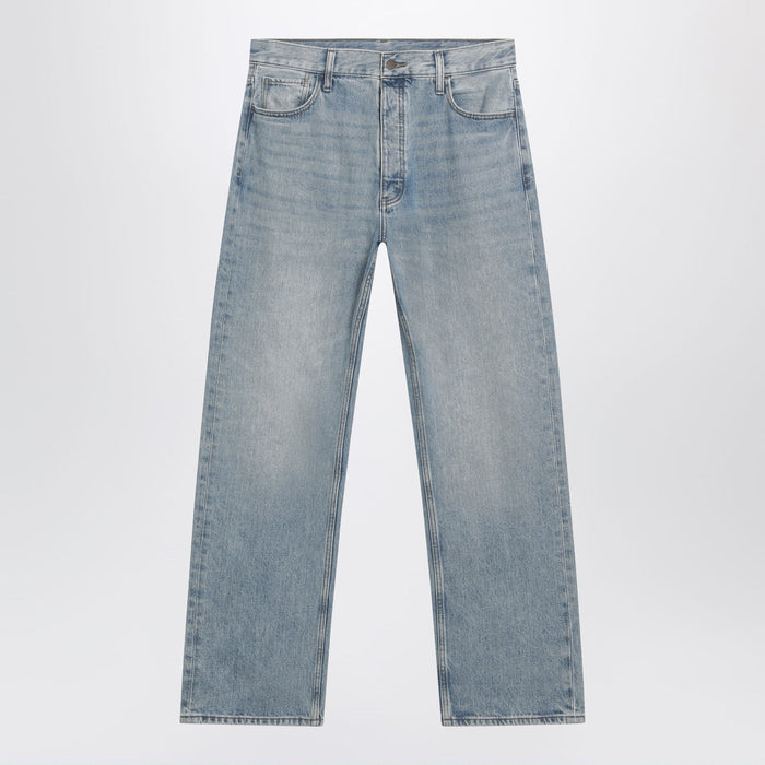 Fear Of God Essentials Light Blue Vintage-Effect Denim Jeans