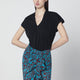 Dries Van Noten Black V-Neck T-Shirt