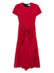 Victoria Beckham Red Crew Neck Dress