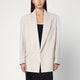 Victoria Beckham  Pumice-Coloured Double-Breasted Jacket