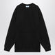 Prada Black Short Plush Dress With Logo Triangle