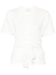 Forte Forte White Organic Cotton Knotted T-Shirt