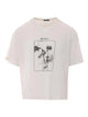 Ann Demeulemeester Ivory And Black Boxy T-Shirt