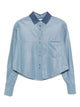Forte Forte Nappa Leather Boxy Shirt Organza De