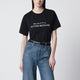 Victoria Beckham Black Cotton “Who The F*** Is ” Tshirt