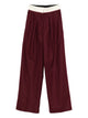 Forte Forte Bordeaux Pinstriped Sartorial Pants