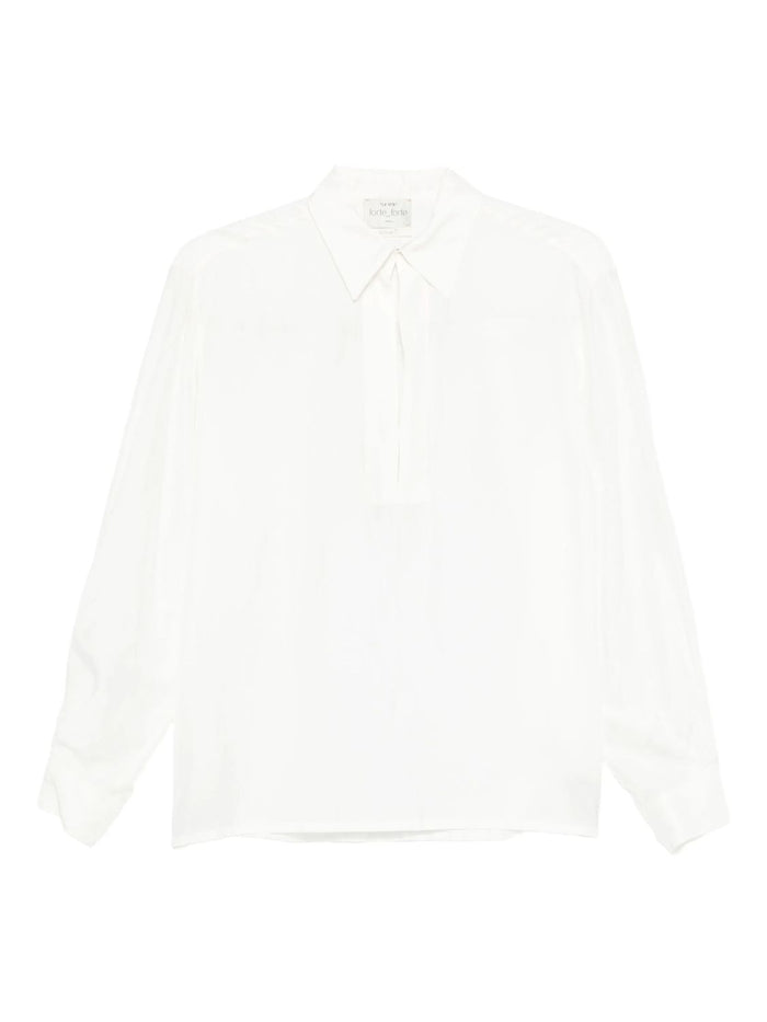 Forte Forte Heavy Habotai Silk Polo Shirt