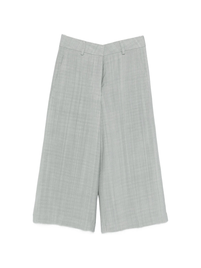 Forte Forte Lagune Viscose Hopsack Cropped Pants