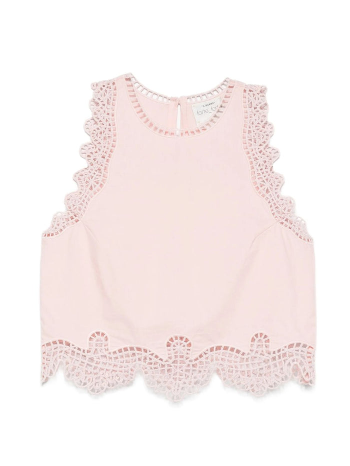 Forte Forte Lunamaris Embroidery Co Popline Top