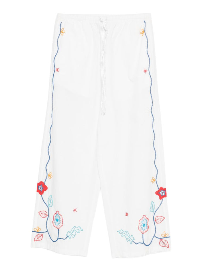 Forte Forte Embroidered Cotton Trousers