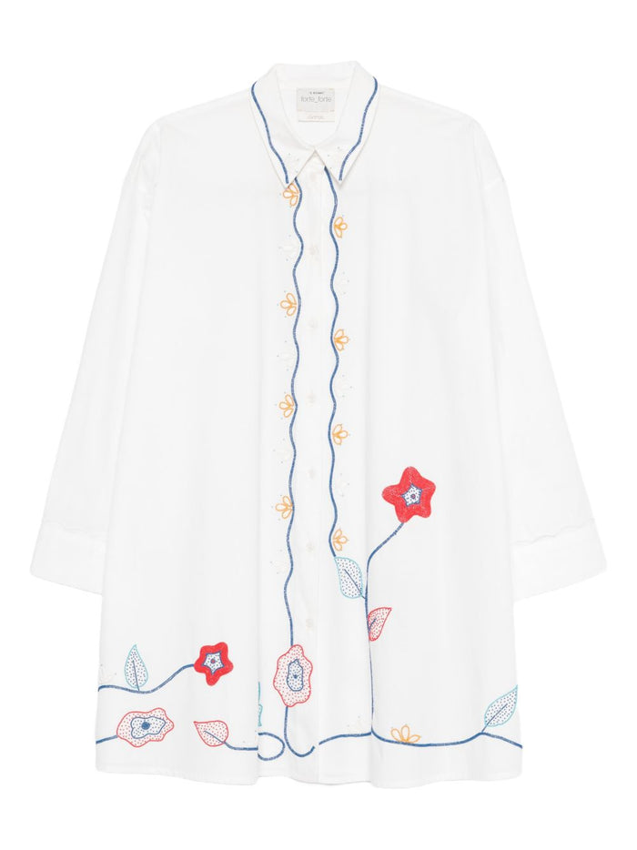 Forte Forte Embroidered Cotton Shirt