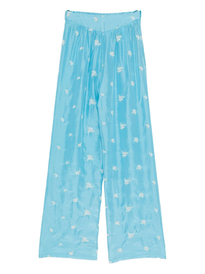 Forte Forte Embroidered Silk Trousers