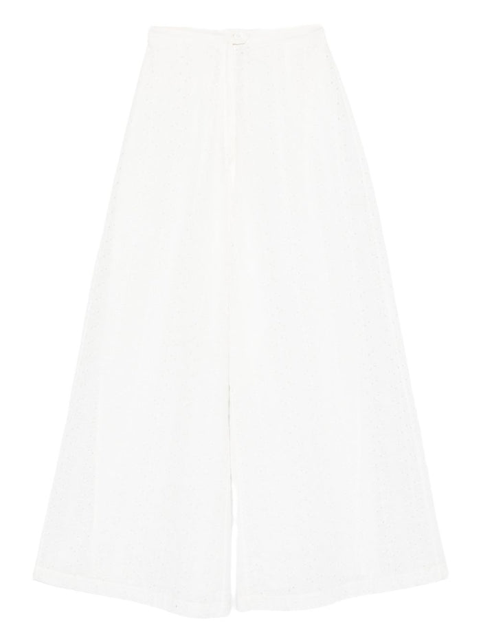 Forte Forte Embroidered Cotton Trousers