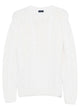 Paul & Shark Cable Knit Crewneck Wool Sweater
