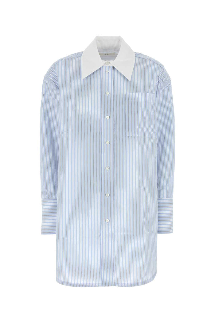 Co Embroidered Poplin Oversize Shirt