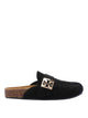 Tory Burch Black Mellow Mules