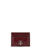 Tory Burch Bordeaux Cow Leather Card Holder