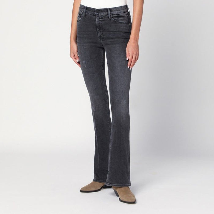 Mother  The Weekender Cropped Jeans In Grey