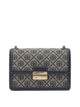 Tory Burch Blue Cotton Calfskin Cross Body Bag