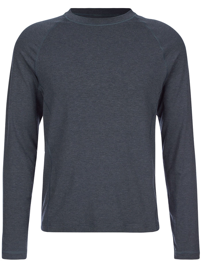 Calida Blue Lyocell Round Neck Shirt