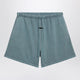Fear Of God Essentials Drawstring Shorts In Faded Cotton Faded Coastal