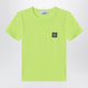 Stone Island Lime Yellow T-Shirt With Compass Logo Patch